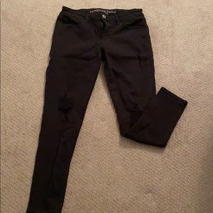 Black Ripped Jeans (American Eagle)